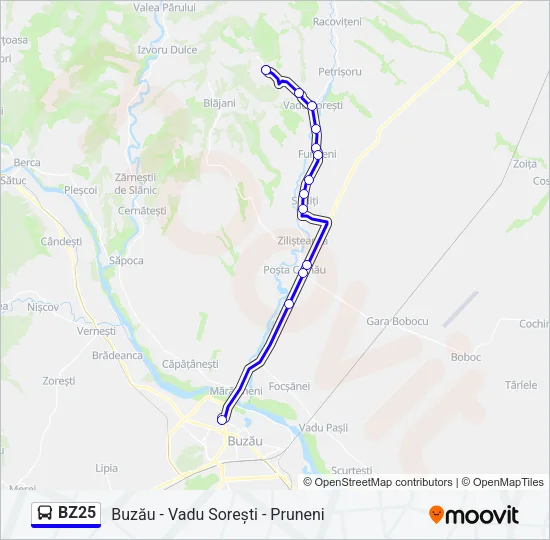 BZ25 Bus Line Map
