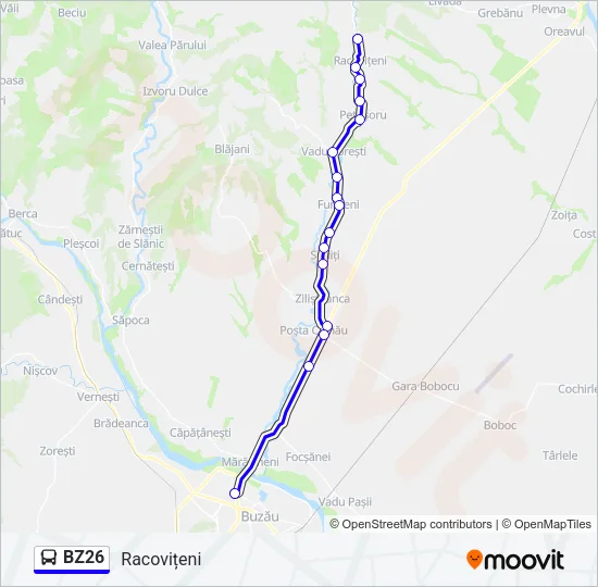 BZ26 Bus Line Map