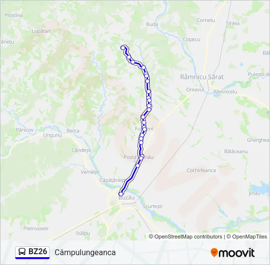 BZ26 Bus Line Map