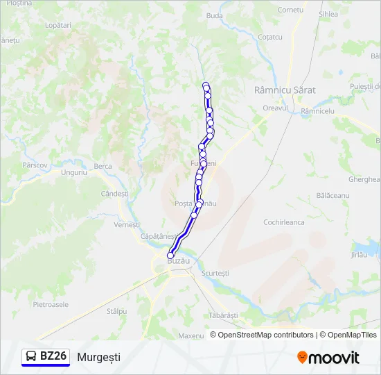 BZ26 Bus Line Map