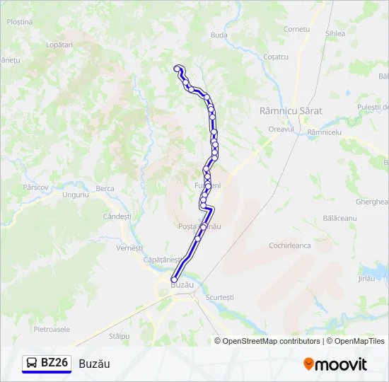 BZ26 Bus Line Map