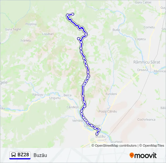 BZ28 Bus Line Map