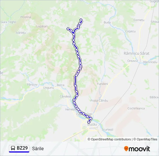 BZ29 Bus Line Map