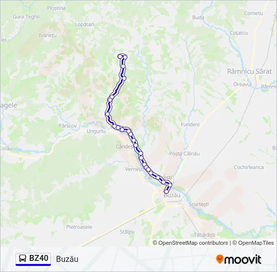 BZ40 Bus Line Map