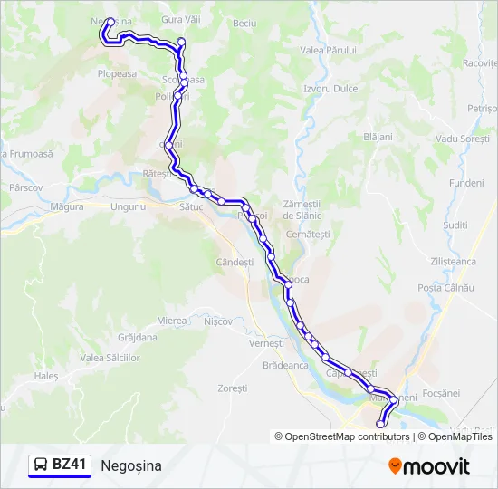 BZ41 Bus Line Map