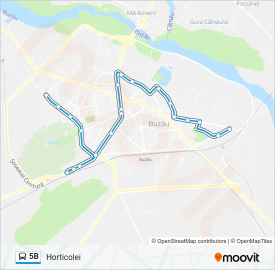 5B Bus Line Map