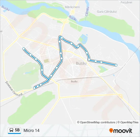 5B Bus Line Map