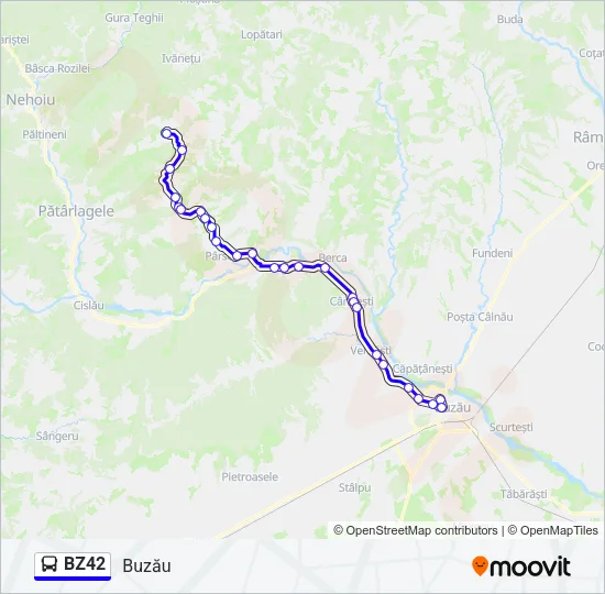 BZ42 Bus Line Map