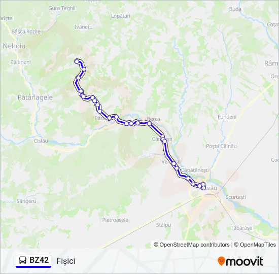 BZ42 Bus Line Map