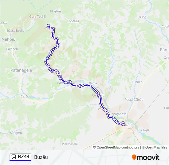 BZ44 Bus Line Map