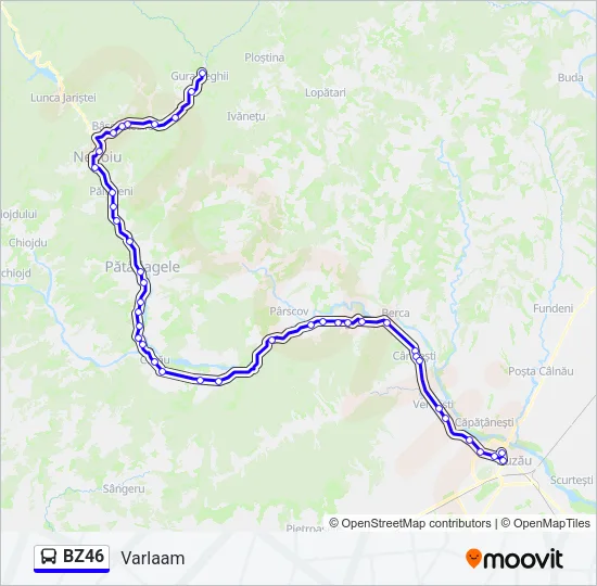 BZ46 Bus Line Map