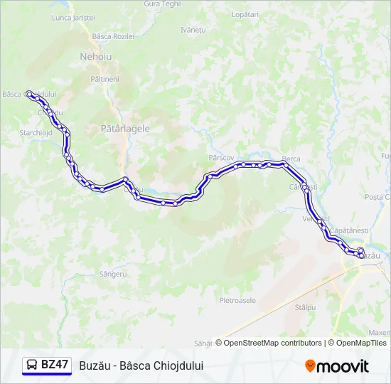 BZ47 Bus Line Map