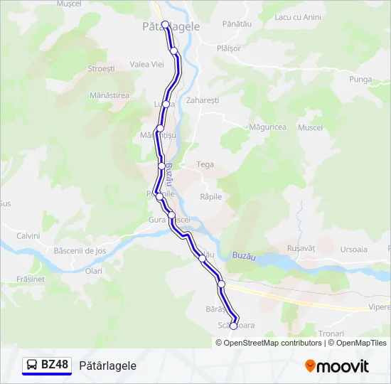 BZ48 Bus Line Map