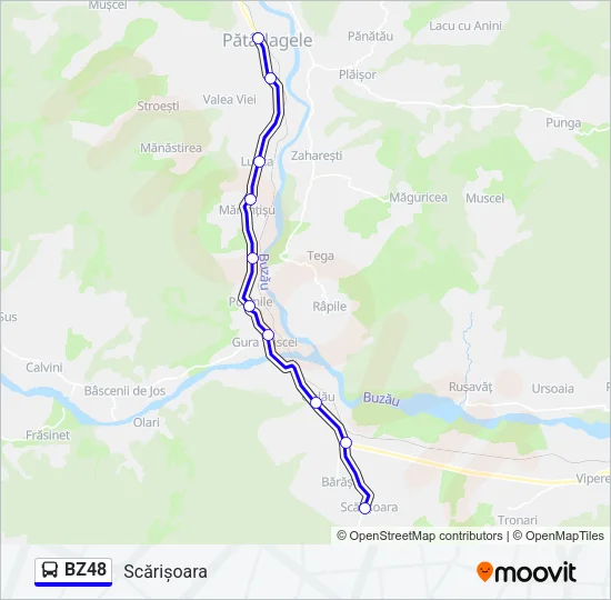 BZ48 Bus Line Map