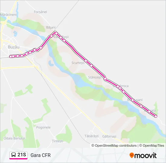 21S Bus Line Map