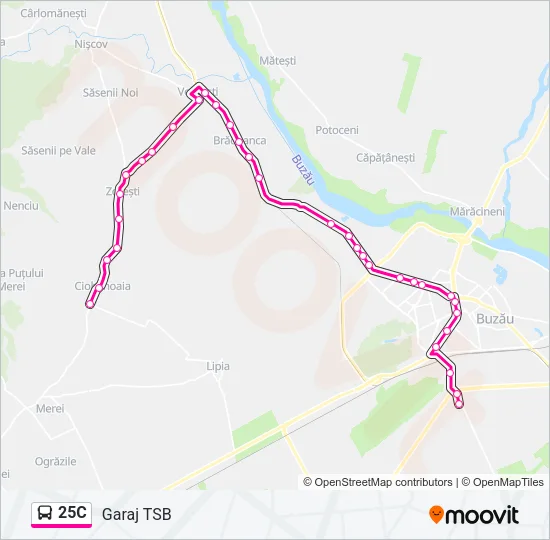 25C Bus Line Map
