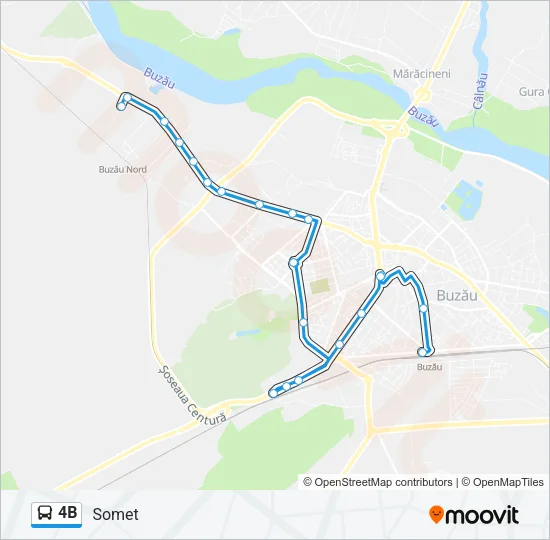 4B Bus Line Map