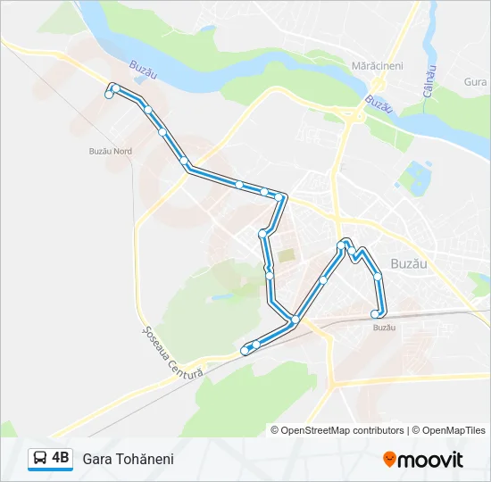4B Bus Line Map