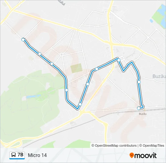 7B Bus Line Map
