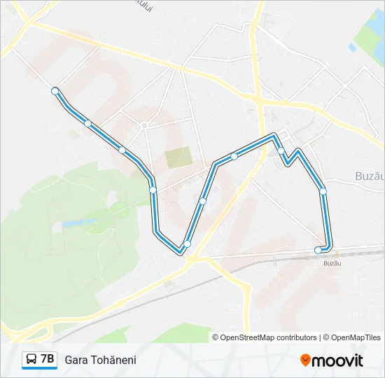 7B Bus Line Map