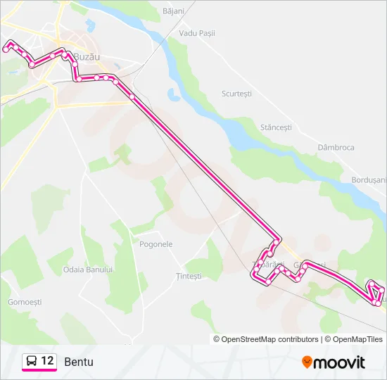 12 Bus Line Map