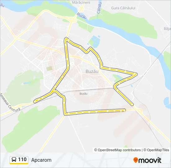 110 Bus Line Map