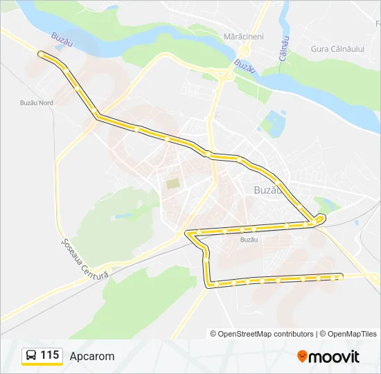 115 Bus Line Map