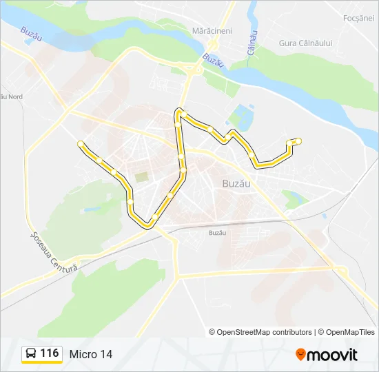 116 Bus Line Map