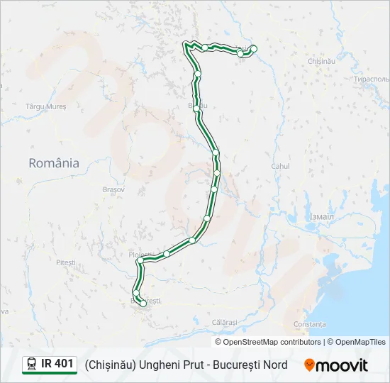 IR 401 Train Line Map