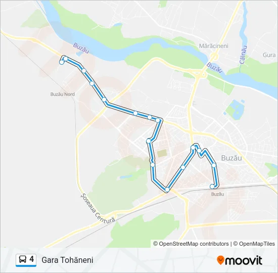 4 Bus Line Map