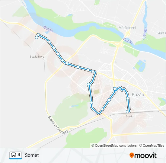 4 Bus Line Map