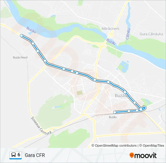 6 Bus Line Map