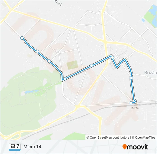 7 Bus Line Map