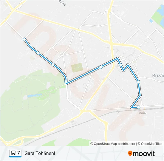 7 Bus Line Map