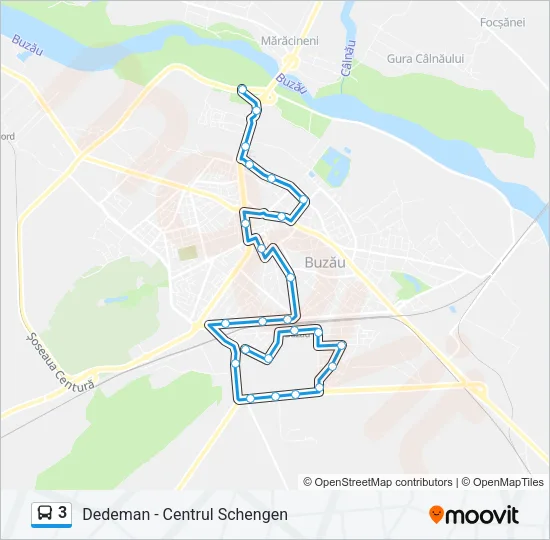3 Bus Line Map