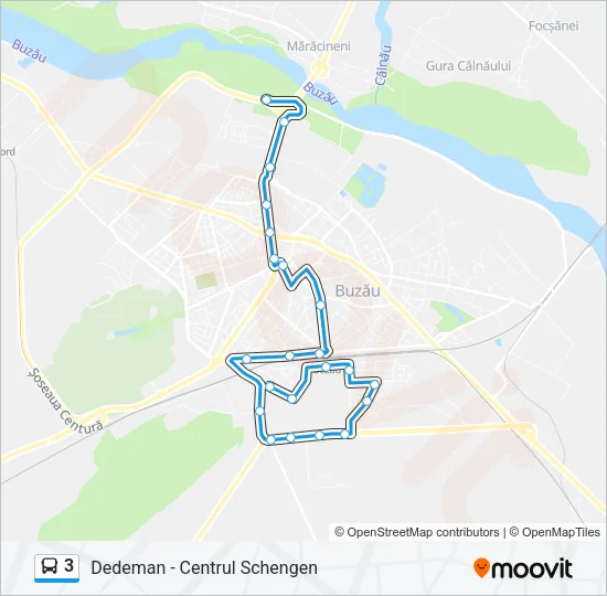 3 Bus Line Map