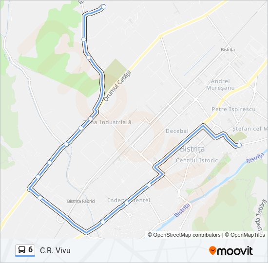 6 bus Line Map