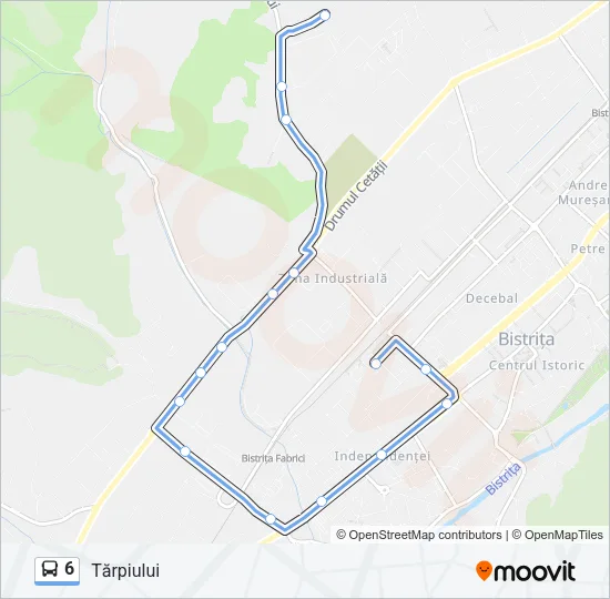 6 Bus Line Map
