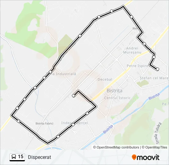 15 Bus Line Map