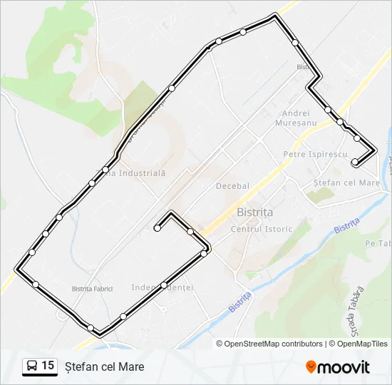 15 Bus Line Map