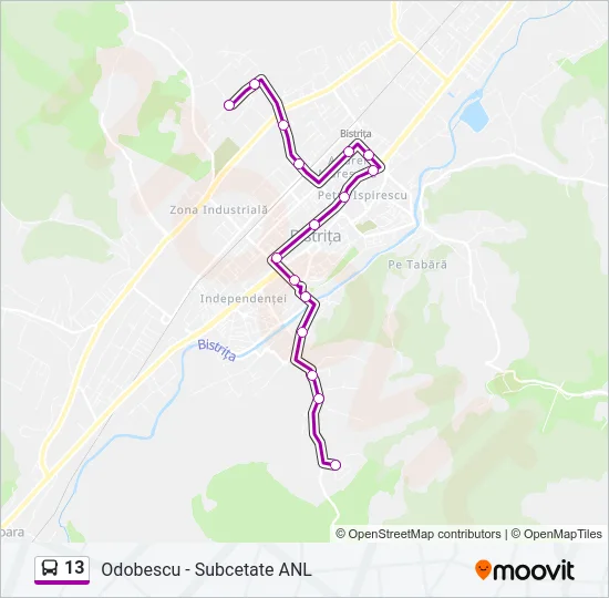 13 Bus Line Map
