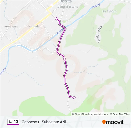 13 Bus Line Map
