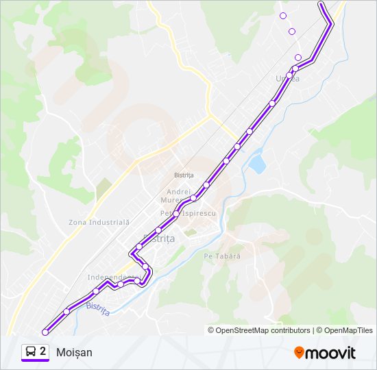 2 bus Line Map