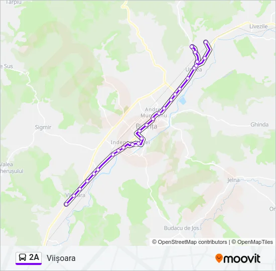2A Bus Line Map