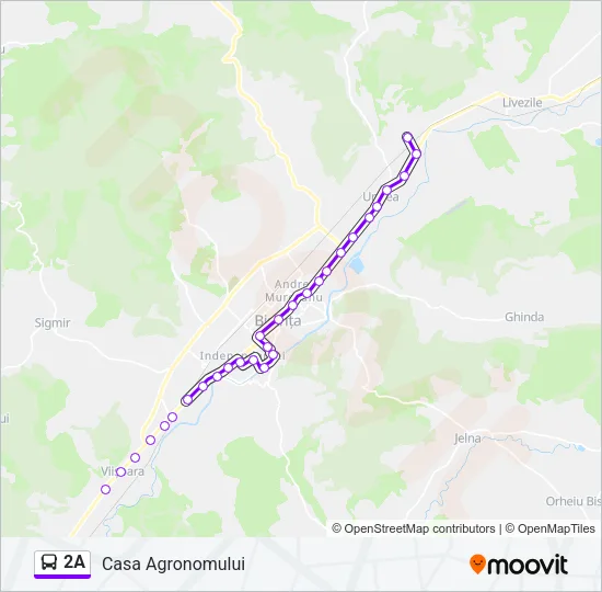2A Bus Line Map