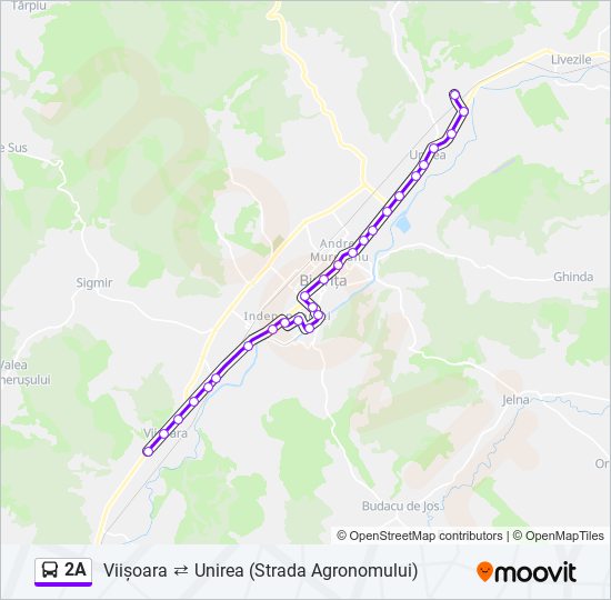 2A bus Line Map