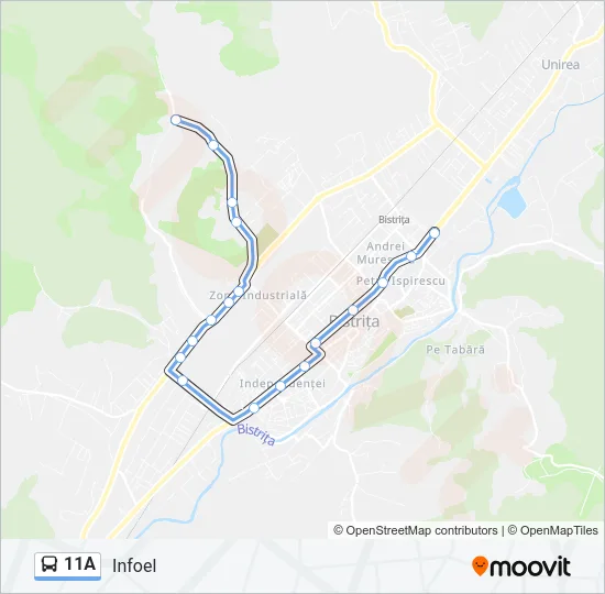 11A Bus Line Map