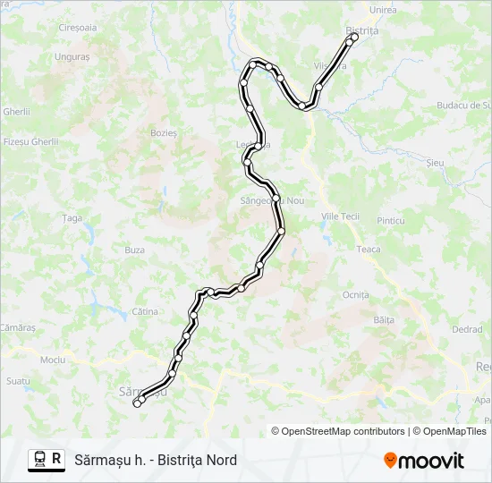 R Train Line Map