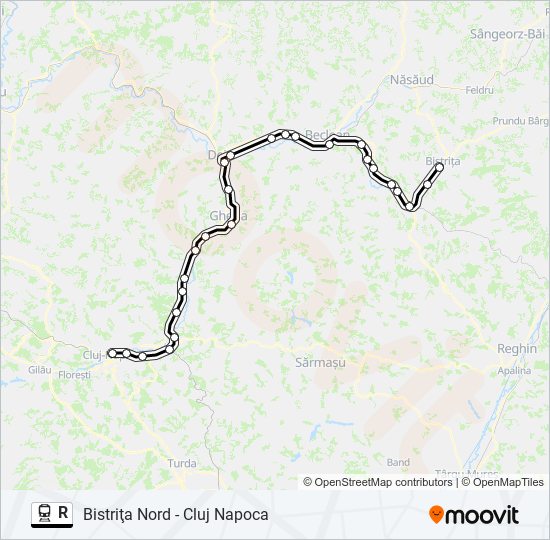 R train Line Map