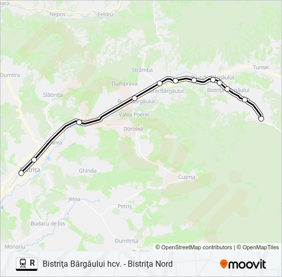 R train Line Map